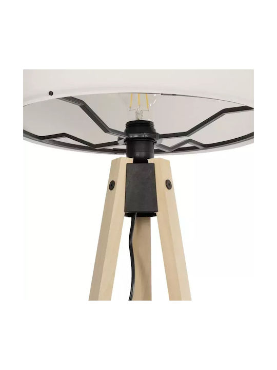 GloboStar Saga Floor Lamp H140xW38cm. with Socket for Bulb E27 Beige