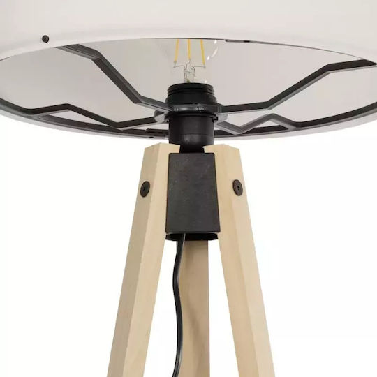 GloboStar Saga Stehleuchte H140xB38cm. mit Fassung für Lampe E27 Beige