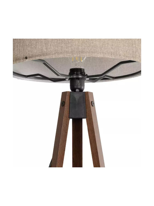 GloboStar Saga Floor Lamp H140xW38cm. with Socket for Bulb E27 Beige