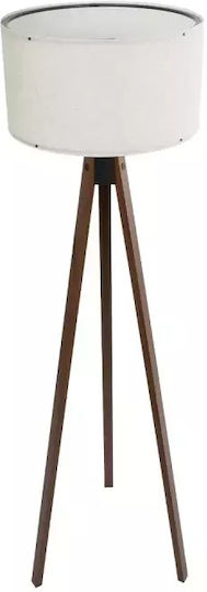 GloboStar Saga Lampa de podea Î140xL38cm. cu Soclu pentru Bec E27 Alb