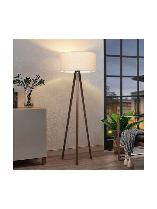 GloboStar Saga Floor Lamp H140xW38cm. with Socket for Bulb E27 White
