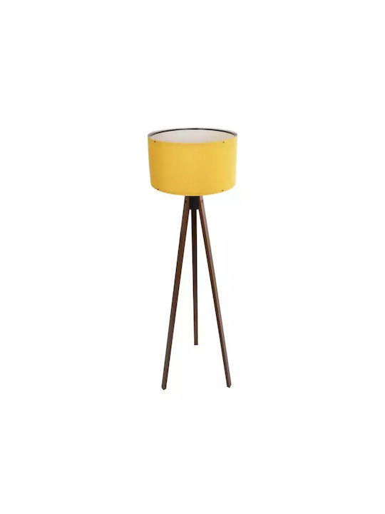 GloboStar Saga Floor Lamp H140xW38cm. with Socket for Bulb E27 Yellow