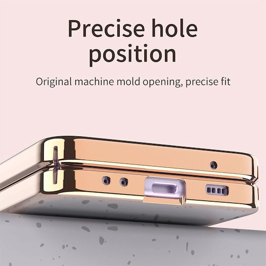 Electroplating Mirror Hinge Back Cover Plastic Rose Gold (Galaxy Z Flip3)