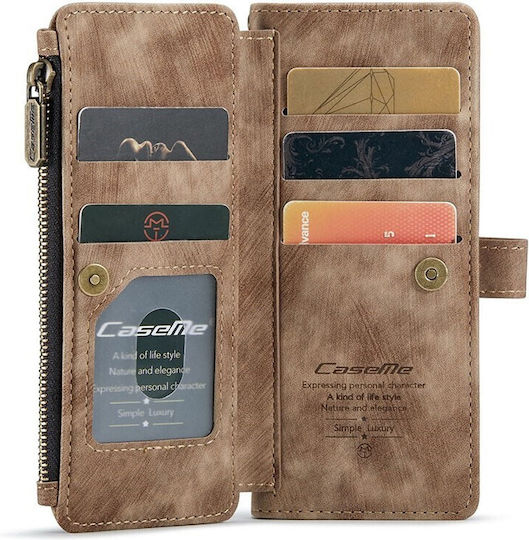Multifunctional Horizontal Wallet Δερματίνης Καφέ (Galaxy Z Fold 3)