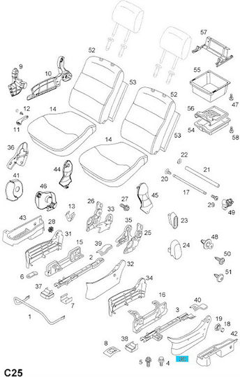 Car Door Frame Decoration in Gray Color