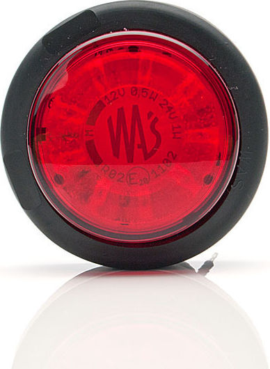 Front Warning Light 9 LED Red 12/24V