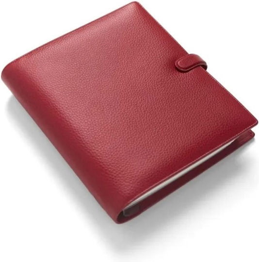 Filofax Finsbury Scarlet A5 Leather Red Organizer