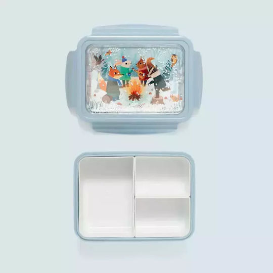 Petit Monkey Πλαστικό Παιδικό Σετ Φαγητού Διάφανο 19 x 14.5 x 7εκ.