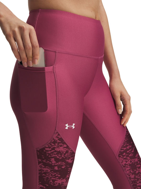 Panel Ankle Leggings Pentru Instruire Colanți Lungi De Strângere Fuchsia