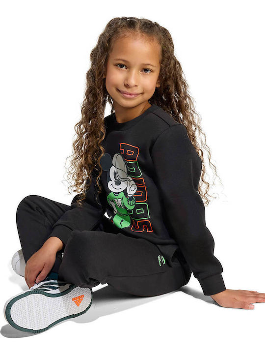 Kids Sweatpants Set With Top Black 2 Pieces Disney Mickey Mouse