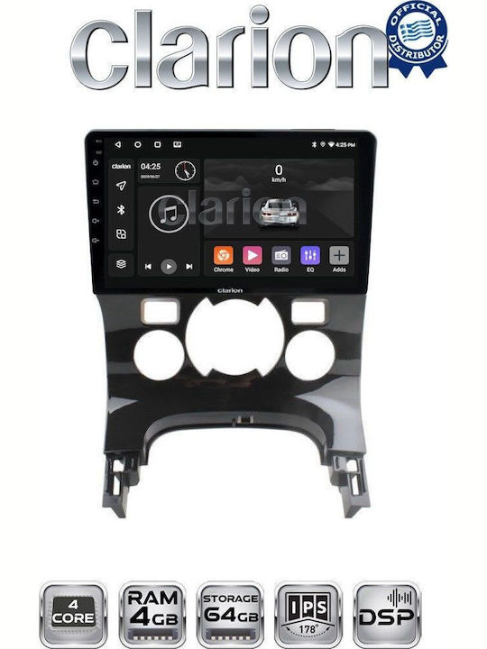 Clarion Ηχοσύστημα Αυτοκινήτου για Peugeot 206 / 3008 2016 (Bluetooth/USB/WiFi/GPS/Apple-Carplay/Android-Auto)