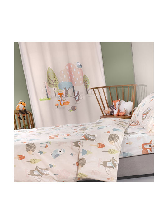Saint Clair Kids Grommet Top Curtain Timber Pudra 160x240cm