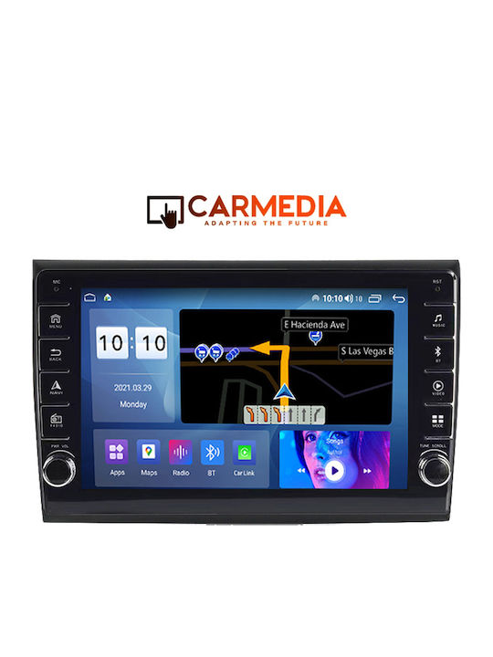 Carmedia Car Audio System for Fiat Bravo 2007 (Bluetooth/USB/WiFi/GPS/Apple-Carplay/Android-Auto) with Touch Screen 9"