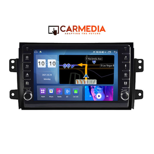 Carmedia Car Audio System for Fiat Sedici Suzuki SX4 2005-2013 (Bluetooth/USB/WiFi/GPS/Apple-Carplay/Android-Auto) with Touch Screen 9"