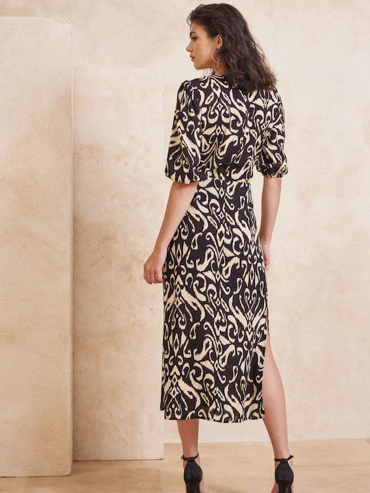 Miciela Midi Evening Dress Black