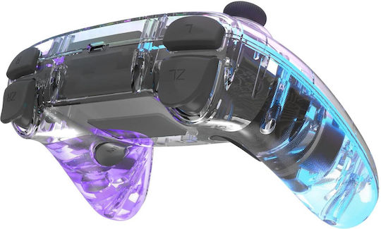 SpeedLink Rait Nx RGB Ασύρματο & Ενσύρματο Gamepad για PC / PS3 Transparent