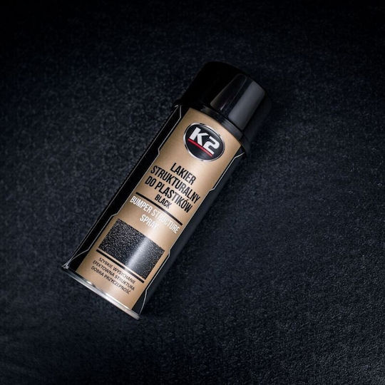 K2 Bumper Spray auto Vopsea pentru Plastice Auto Negru 400ml