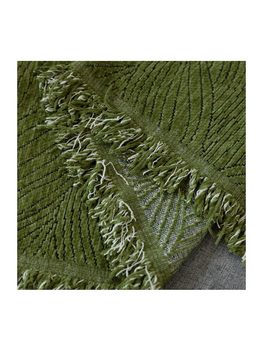 My Home Luxury Pommard Three-Seater Sofa Throw Jacquard 180x280cm Green C1