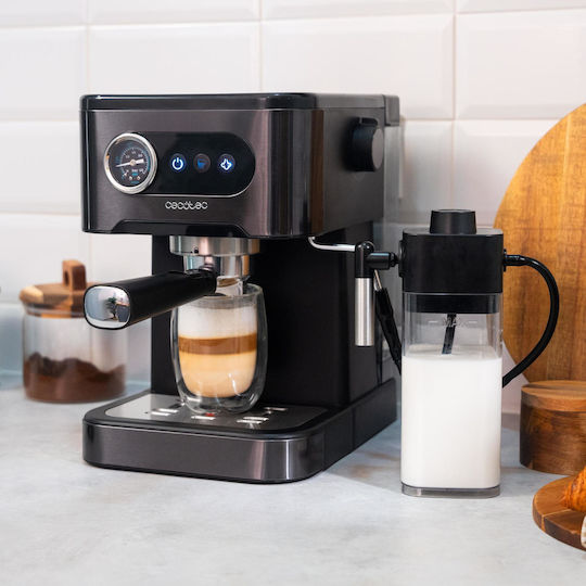 Cecotec Power Automatic Espresso Machine 850W Pressure 20bar for Cappuccino Brown