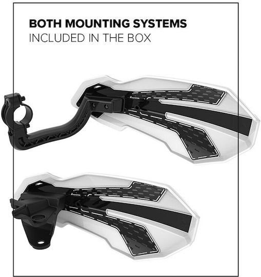 Polisport Motorcycle Protective Hand Guards MX Flow in Black Colour