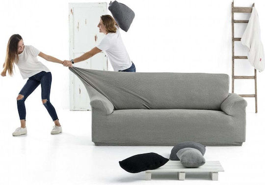 Sofazip Elastic Cover for Four Seater sofa Gray 260εκ. 1pcs SZPTBLEUPAL