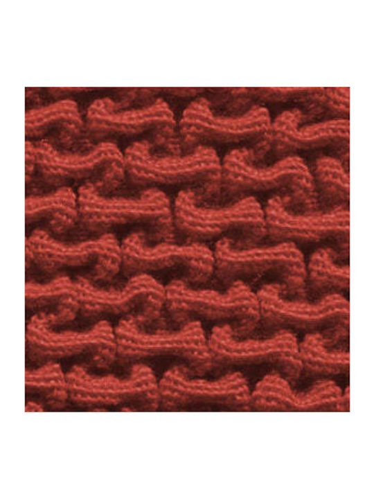 Sofazip Husă Elastică Canapea cu patru locuri Brick Red 260εκ. 1buc SZPTTILE