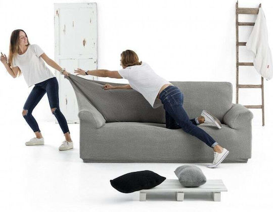 Sofazip Husă Elastică Canapea cu patru locuri Negru 260εκ. 1buc SZPTNEGRU