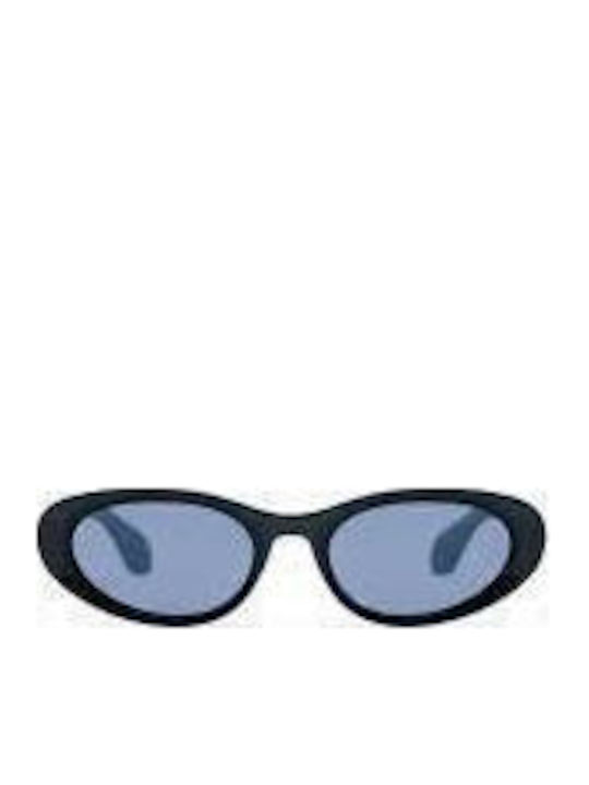 Gigi Barcelona Damen Sonnenbrille mit Schwarz Kunststoff Gestell und Hellblau Linse 1019/11