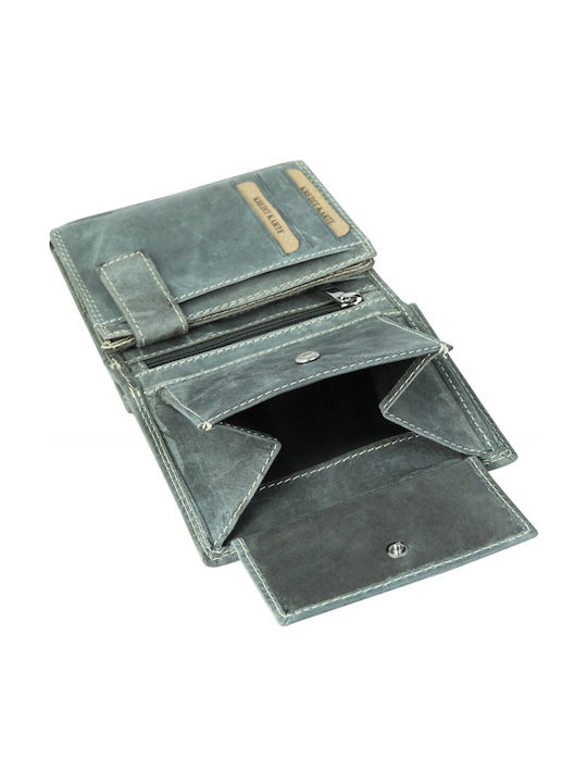 Leather Men's Wallet Classic Gray