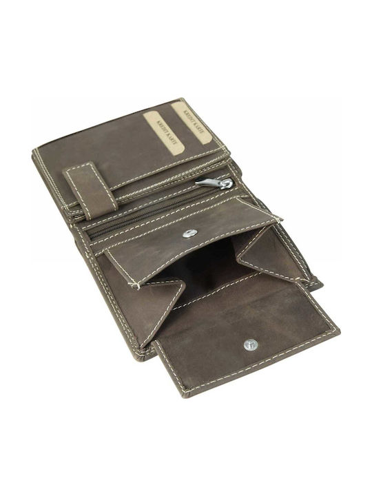 Leather Men's Wallet Classic Brown