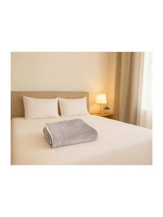 Ruhhy Blanket Fleece Single 150x200cm Light Gray