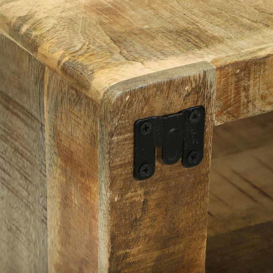 Wooden Living Room TV Unit Rustic Mango L100xW30xH32cm