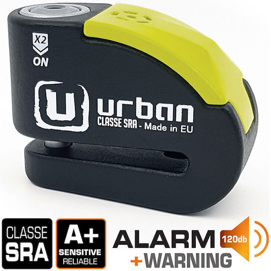 Urban UR10 Κλειδαριά Δισκόφρενου Μοτοσυκλέτας με Συναγερμό & Πείρο 10mm