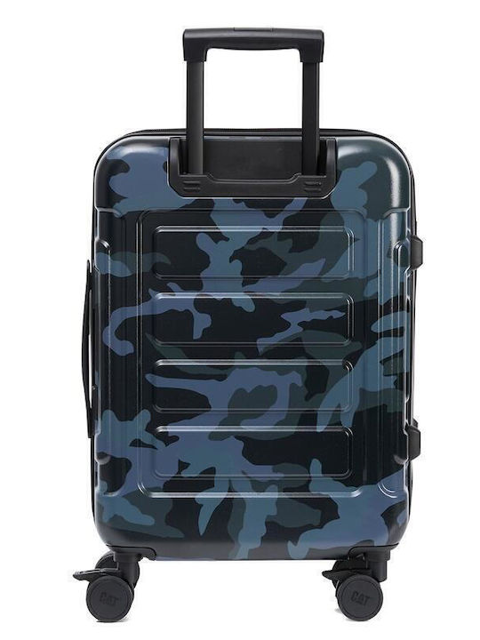 CAT Μεσαία Βαλίτσα Ταξιδίου Σκληρή Navy Μπλε με 4 Ρόδες Ύψους 58εκ.