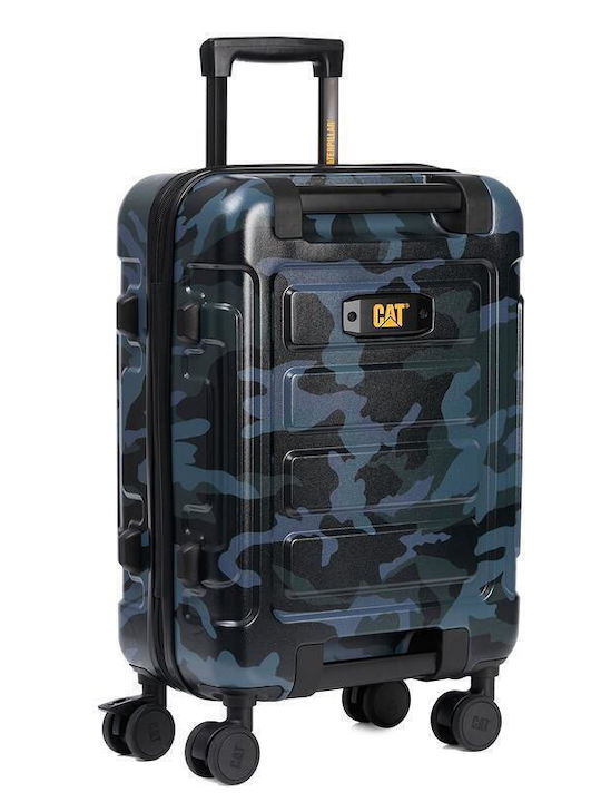 CAT Μεσαία Βαλίτσα Ταξιδίου Σκληρή Navy Μπλε με 4 Ρόδες Ύψους 58εκ.