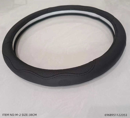 Car Steering Wheel Cover M-2 with Diameter 37-38cm Synthetic Black