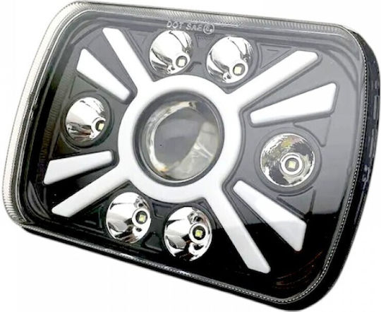 Raistar Ορθογώνιος Προβολέας Αυτοκινήτου LED 45W 1τμχ