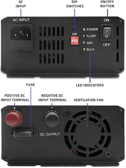 Qoltec Φορτιστής Μπαταρίας Αυτοκινήτου 12V
