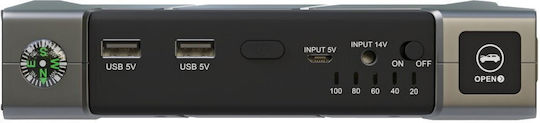 Extralink Max7 Tragbarer Batterie-Starter Auto & Motorrad 10000mAh mit Power Bank Taschenlampe USB 12V
