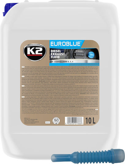 K2 Euroblue Разтвор На Урея За Катализатори SCR Дизелови Двигатели 10l