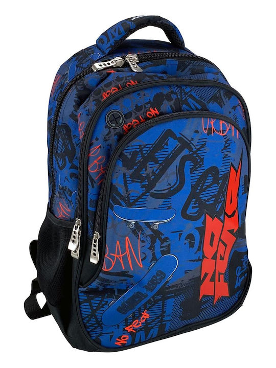 Gim School Backpack Elementary Blue 30 Litre 30 x 28 x 48 cm