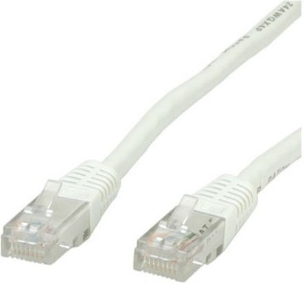 Roline U/UTP Кат.6 (Gigabit) Мрежов Кабел Ethernet 3м Бял