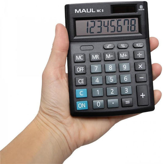 Maul Calculator 8 Digits in Black Color 1pcs