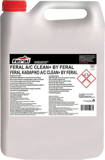 Feral Clean+ Течен Препарат За Почистване На Автомобилни Климатични Уредби 4л