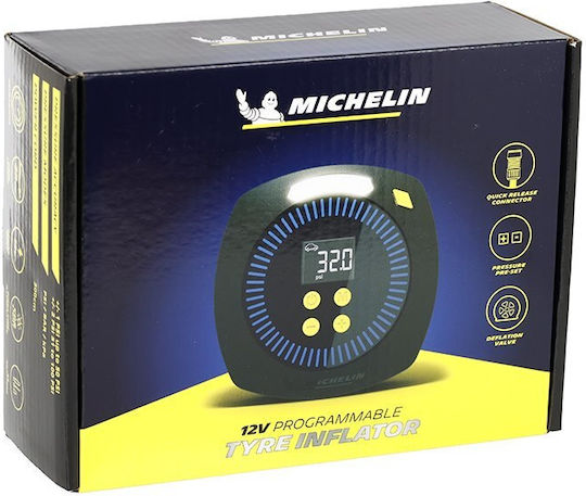 Michelin Τρόμπα Αυτοκινήτου με Καλώδιο Αναπτήρα 12V