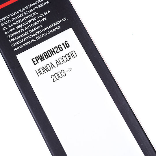 Einparts Front Set Car Wiper Blades 600mm 400mm