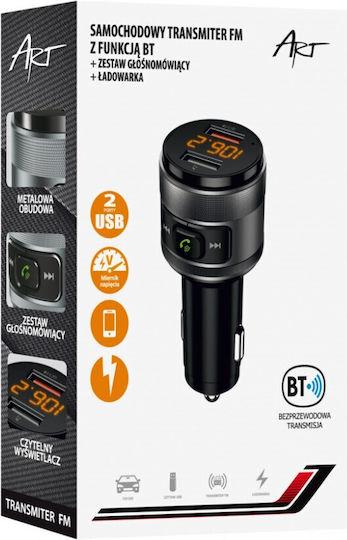 Art FM Transmitter Αυτοκινήτου με Bluetooth / USB