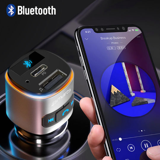 4Smarts FM Transmitter Αυτοκινήτου Media&Assist με USB / MicroSD / Bluetooth
