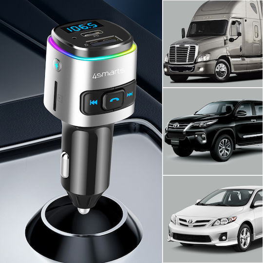 4Smarts FM Transmitter Αυτοκινήτου Media&Assist με USB / MicroSD / Bluetooth