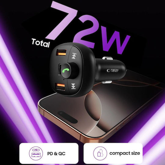 Tech-Protect FM Car Transmitter Cc06 with Bluetooth